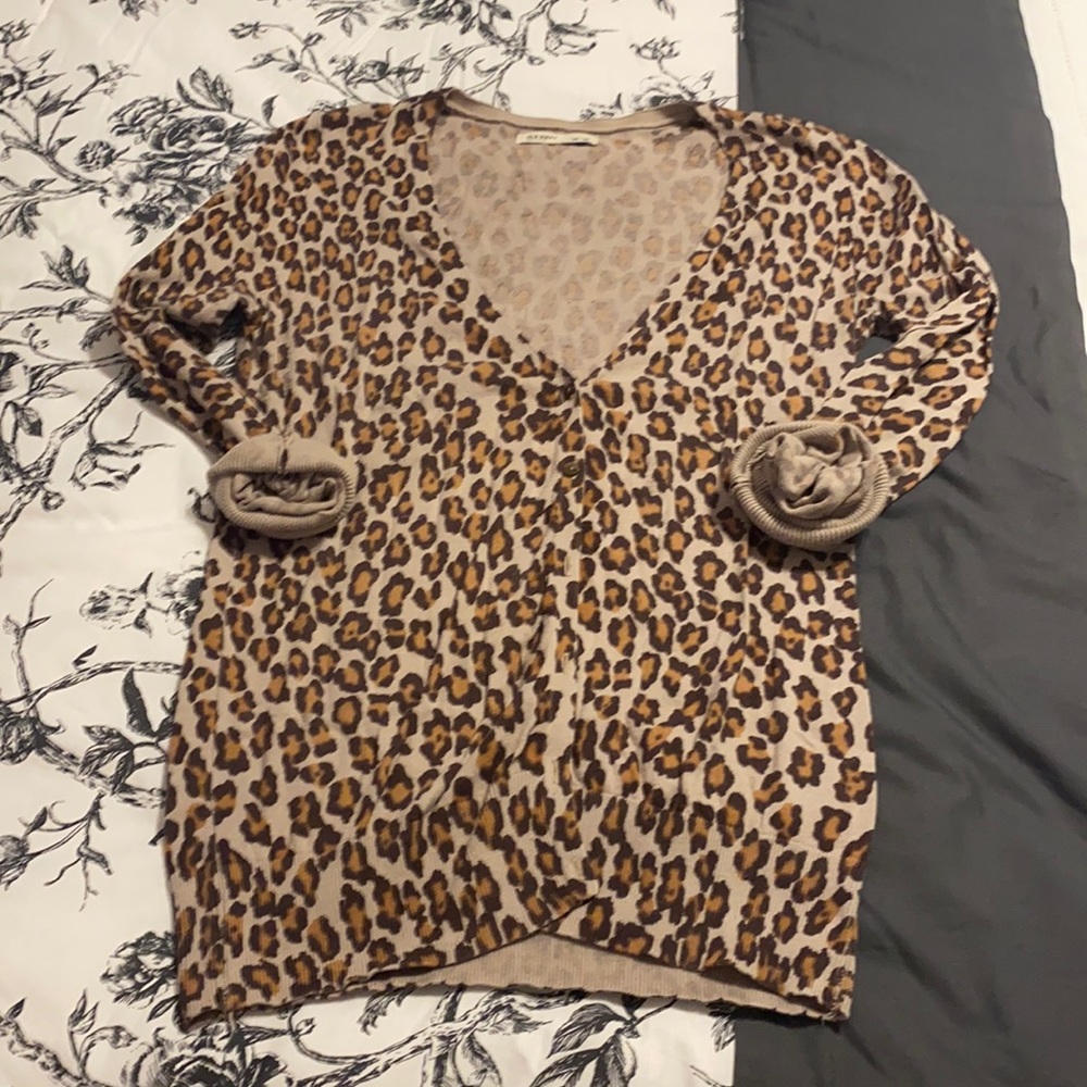 Old Navy Leopard Cardigan